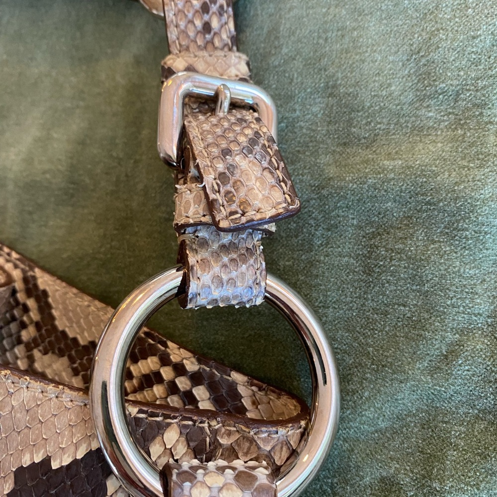 Prada Python Logo Hobo Roccia - Picture 10 of 14